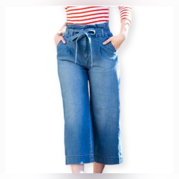 Pilcro and the Letterpress Denim - Pilcro and The Letterpress Anthropologie Wide-Leg High-Waisted Pants